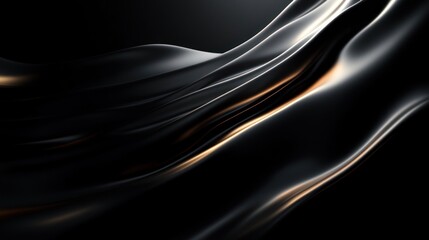 Fototapeta premium Black background with subtle lighting effect, elegant and cinematic