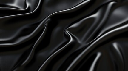 Fototapeta premium Black smooth background, polished and clean
