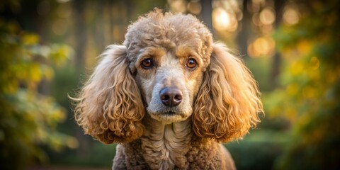Documentary Portrait of a Standard Poodle, Candid Dog Photo, Pet Photography