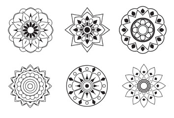 Mandala Pattern Designs,Outline Mandala for Coloring Book Page. Oriental Mandala vector. Mandala Coloring book line art vector illustration. Vector abstract mandala pattern.