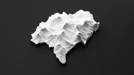Fototapeta premium 3D model of India shape.