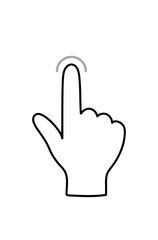 指でタップするアイコン