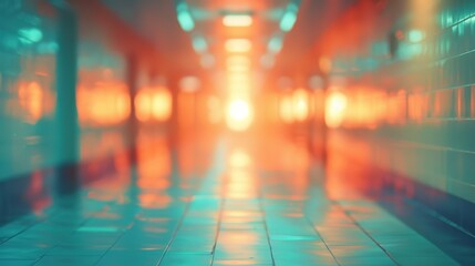 Fototapeta premium Enhancing Hospital and Clinic Imagery: Create Stunning Visuals with Blurred Backgrounds in Corridor Photography Using Depth of Field, Bokeh Effects, and Professional Editing Techniques to Highlight He