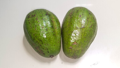 avocado on a wooden table