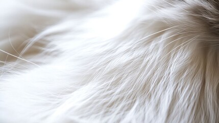 Close-up shot of silky cat fur.
