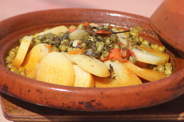 Fresh Moroccan Tajine Close-up