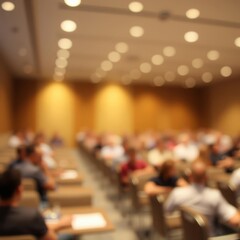 Abstract blurred of conference hall or seminar room photo with light bokeh background Bokeh light lights background bokeh abstract light bright effect shiny