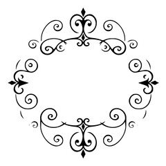 Ornamental Border in Black and White