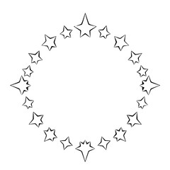 Fototapeta premium Outline Diamond of Stars – A Stellar Array's Celestial Embrace