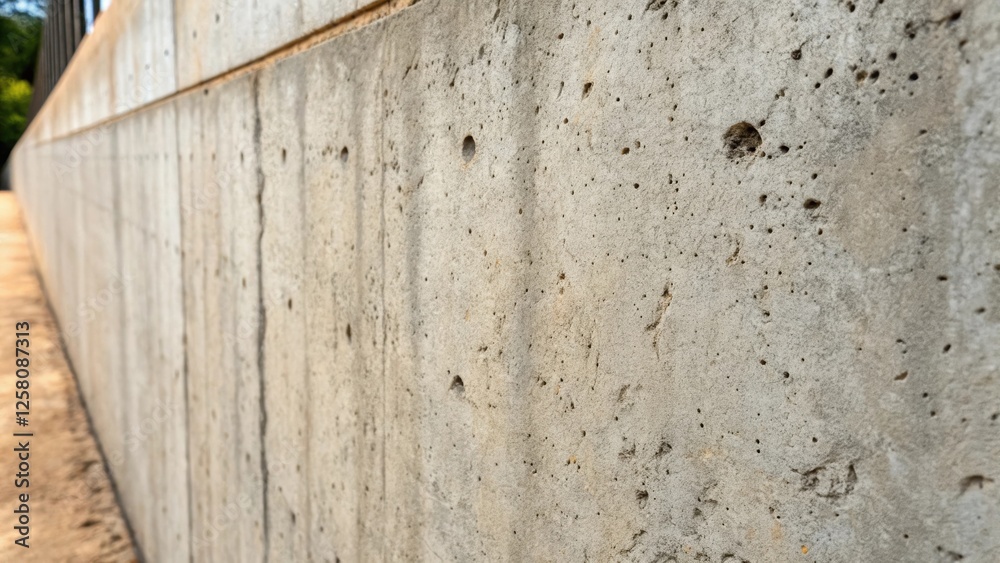 Aufkleber A medium closeup of a concrete wall with a rough finish capturing the gritty texture and small imperfections that add character and authenticity to the space.