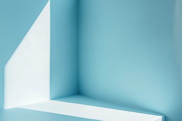 Obraz premium Soft sky blue background with minimal design, ideal for promotional text.