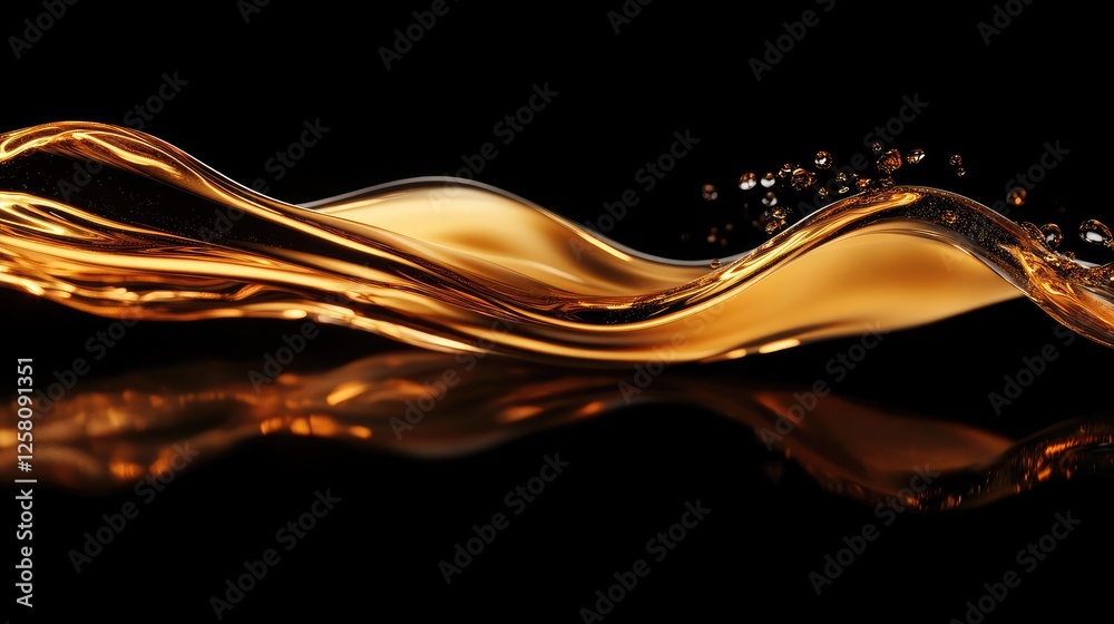 Poster a stream of wine flowing elegantly, creating a captivating visual that embodies the richness, indulg