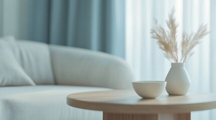 Cozy lounge with minimalist decor.