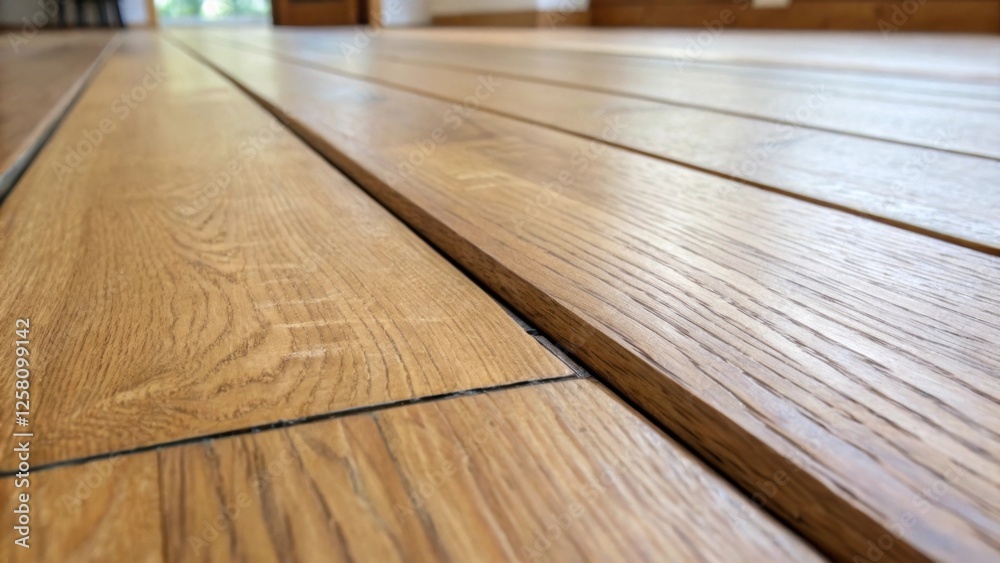 Poster closeup of a seam between two planks illustrating the seamless tight fit that enhances the overall a