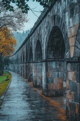 the historic stone aqueduct in Istanbul, with the grandeur of its arches emphasizing its architectural beauty and historical importance.