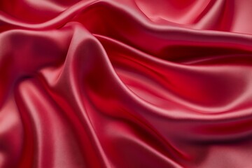 Fototapeta premium Smooth elegant red silk or satin luxury cloth texture can use as abstract background.