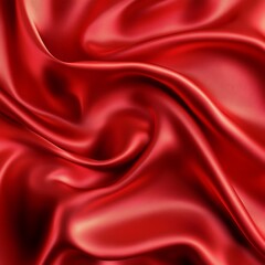Fototapeta premium Smooth elegant red silk or satin luxury cloth texture can use as abstract background.