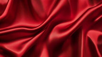 Obraz premium Smooth elegant red silk or satin luxury cloth texture can use as abstract background.