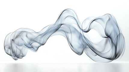 Obraz premium Abstract Gray Smoke Wave Design