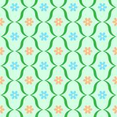Wave line seamless pattern