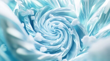 Hyper-realistic peppermint galaxy