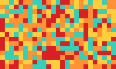 Colorful structured mosaic pattern, perfect for graphic textile designs, covers, or creative backgrounds with a touch of modern elegance.