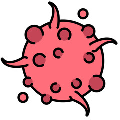Cancer Cell Icon, Abnormal Cell
