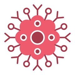 Obraz premium Cancer Cell Icon, Abnormal Cell