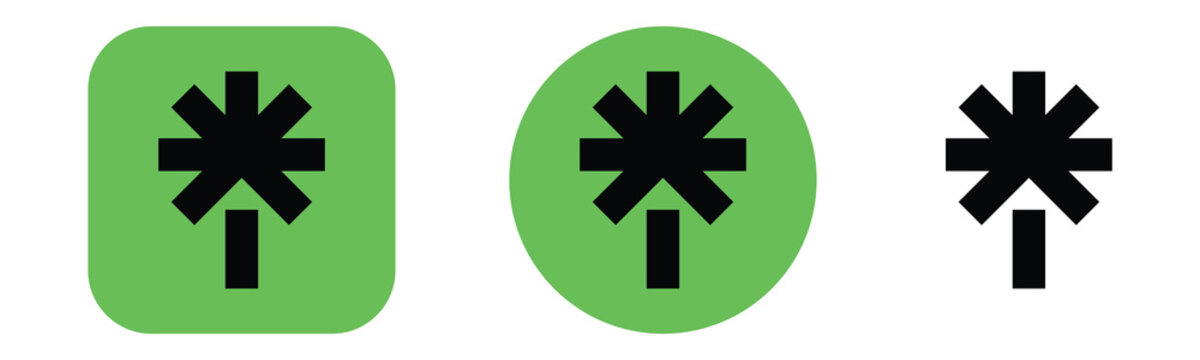  Linktree icon set vector