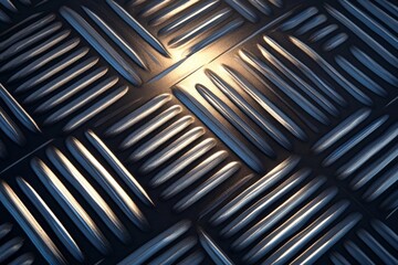 Abstract Metal Texture: Diamond Plate Surface