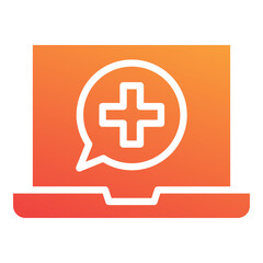 Fototapeta premium Online Care Icon