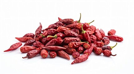 Red Szechuan Pepper Seeds Isolated on White