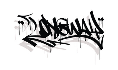 LONG WAY graffiti tag style design