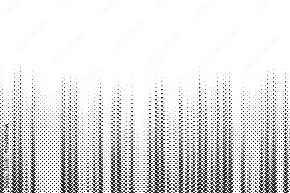 Poster halftone vector background. monochrome halftone pattern. abstract geometric dots background. pop art