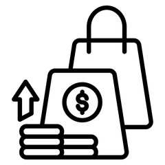 Overpriced Outline Icon