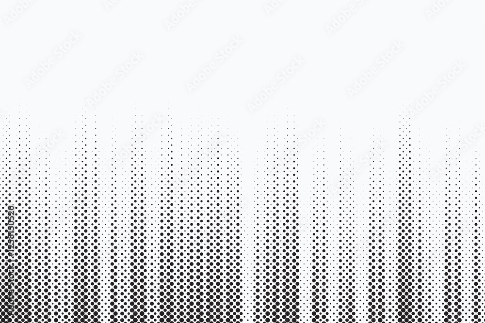 Poster halftone vector background. monochrome halftone pattern. abstract geometric dots background. pop art