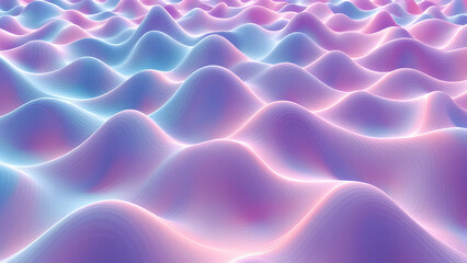 Obraz premium 3D Wavy Patterns – Optical illusions, distorted grids