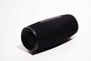 Bluetooth speakers. Wireless speaker isolated on white background with clipping path. Studio shot....