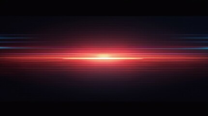 Abstract futuristic red and blue light streaks on black background. Speed, motion, and technology concept