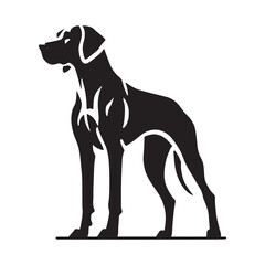 Distinct and creative Rhodesian Ridgeback silhouette for print or digital - Rhodesian Ridgeback illustration - minimal Rhodesian Ridgeback vector - dog silhouette
