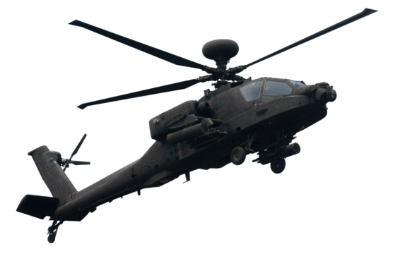 military helicopter isolated	