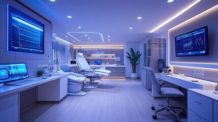 Smart Healthcare Solutions - Advanced technology solutions improving healthcare delivery, perfect for telemedicine, digital health, and healthcare innovation designs.