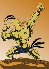 cartoon illustration of a Bird