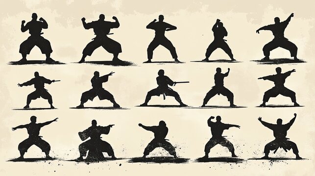 Martial Arts - Powerful martial arts poses and training moments, ideal for combat sports, fitness, and discipline-themed designs.