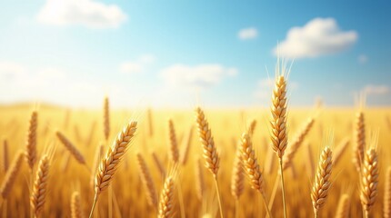 Fototapeta premium A Realistic Depiction of Agriculture and Harvest