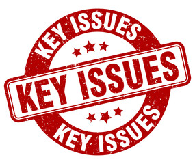 key issues stamp. key issues label. round grunge sign
