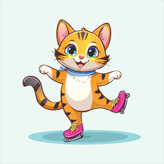 kitten performing a tap dance with tiny shoes