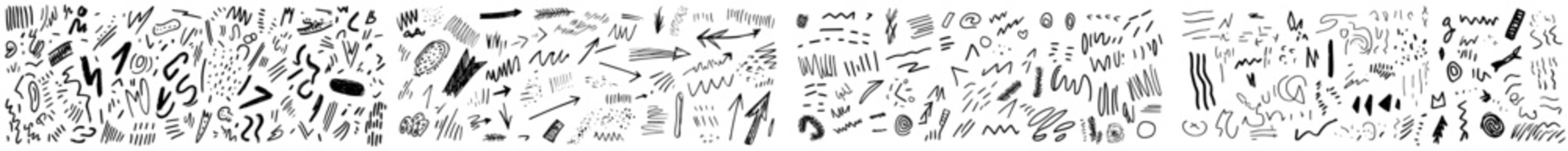 Collection of hand-drawn arrows