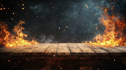  The fire’s roar fills the silence, a powerful reminder of both destruction and warmth.