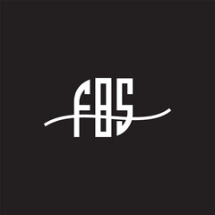 Obraz premium FBZ letter logo design with white background in illustrator, vector logo modern alphabet font